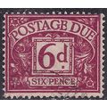 GB 1959 - 63 QE2 6d Purple Postage Due used Wmk...