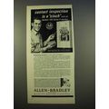 1963 Allen-Bradley Ad - Bulletin 709 Series K Starters - Cinch