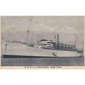 P&O Liner Ship Stratheden Tonnage Old Postcard