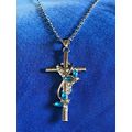 Necklace Butterflies on Cross Necklace #458