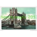LONDON, TOWER BRIDGE, ENGLAND, POSTCARD c1900/10s?