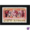 ST VINCENT 1977 $2 SILVER JUBILEE CARIBBEAN VIS...