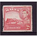 MALTA 1943 SG 221b 2d SCARLET FINE USED