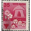 INDIA, Family Planning, red-violet 1980, 35p, #4