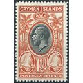 Cayman Islands 1935 SG99 1 1/2d Black & Orange ...