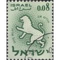 ISRAEL, Zodiac, Leo, green 1961, 0.08Lira, #3