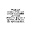 The I.V. Tsvetaev Educational Art Museum: Apoll...