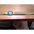 REAL Time Watch Green Band Round Face