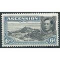 Ascension 1944 SG43a 6d Black & Ultramarine Per...