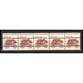 1898Ab 4c Stagecoach Fine MNH Dry Gum PNC 5/5 L...