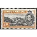 Ascension Island 1942 SG39b 1d Black & Yellow-O...