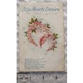 vintage postcard My Hearts Desire