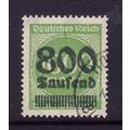 GERMANY 1923 800T on 1000M YELLOW GREEN SG 301 ...