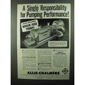 1950 Allis-Chalmers Boiler Feed Pumps Ad