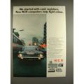 1969 NCR Computer Ad - Now Help Fight Crime!