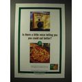 1997 Healthy Choice Grilled Chicken Sonoma Ad