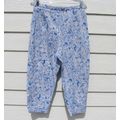Womens Briggs NY Capris Paisley 31 Waist Blue W...