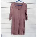 Womens Garnet Hill Rolled Neckline Dress Medium...