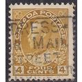 Canada 1922 - 31 KGV 4ct Olive Yellow used SG 2...