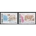 1991 Andorra (Fr) - Sc# 406-407 Mint NH - Farm ...