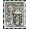 British Virgin Islands 1952 24c. deep brown SG1...