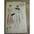 Vintage 1940's Vogue 6379 Misses Dress Pattern ...