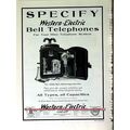WESTERN ELECTRIC 1910 Specify Bell Telephone Mi...