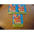 1986 Topps, 3-Sealed Packs, SNOTTY SIGNS STICKERS,