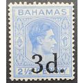 Bahamas: 1940 3d on 2.5d blue SG161 MH
