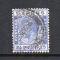 Cyprus - 1925 - 2½pi Bright Blue (sg122) Used