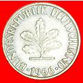 OAK: GERMANY ★ 10 PFENNIG 1966J! LOW START★NO R...