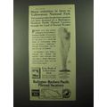 1922 Burlington Route Railroad Ad - Yellowstone...