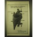 1924 Fatima Cigarettes Ad - Whale of a difference just a few cents make!