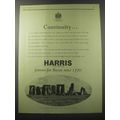 1955 Harris Bacon Ad - Continuity