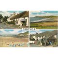 multiview, CROYDE, DEVON used postcard by J. Sa...