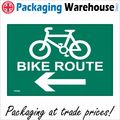 TR090 BIKE ROUTE LEFT ARROW SIGN PEDALS HELMET ...