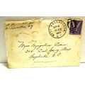 Vintage Letter Win The War Purple 3 Cent US Pos...