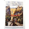 The Tajo, Ronda, Spain, Book Illustration (Prin...