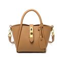Genuine Leather Women's Top-handle Bags Brown