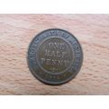Australia 1916i (Calcutta) 1/2d HalfPenny Coin
