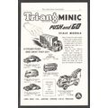 Tri-ang MINIC PUSH and GO SCALE MODELS toys :- ...