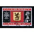 GUERNSEY 1971 SG 49 3p ARMS OF ALDERNEY FINE US...