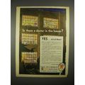 1944 Texaco Sky Chief Gasoline Ad - Doctor in House