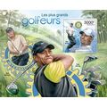 CENTRAL AFRICA 2012 SHEET MNH GOLF PLAYERS LION...
