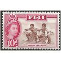 Fiji 1963 SG305 10d Brown & Carmine Mounted Min...