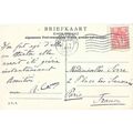 Netherlands Postcard 1913 Perfin "K" to France,...
