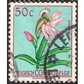 BELGIAN CONGO, FLOWERS, Angraecum, blue 1952, 50c