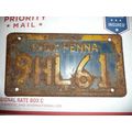 1950 50 PENNA Pennsylvania License Plate Tag 9H...