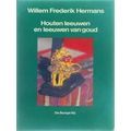 Houten Leeuwen En Leeuwen Van Goud