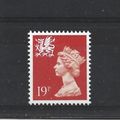 Wales.W50 19p Bright Orange-Red.Unmounted Mint....